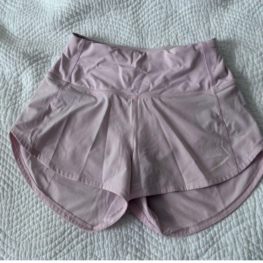 Lululemon Athletica Soft Pink Athletic Shorts